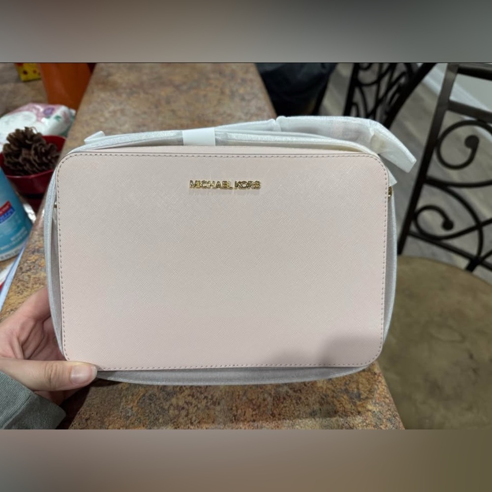 Michael Kors Blush Pink Tote with Gold Details